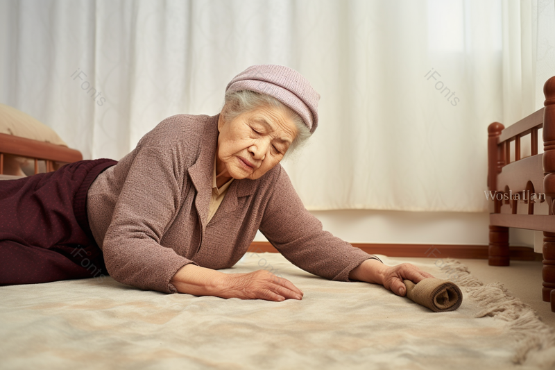 室内独居老人下床摔倒在地,高清,摄影图,摄影图片,图片大全,摄影图免费下载